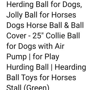 Jolly Ball For Hours, Dogs And Medium Animals 25" Inch